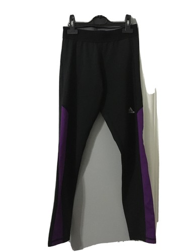 Adidas Black and purple Leggings size 8