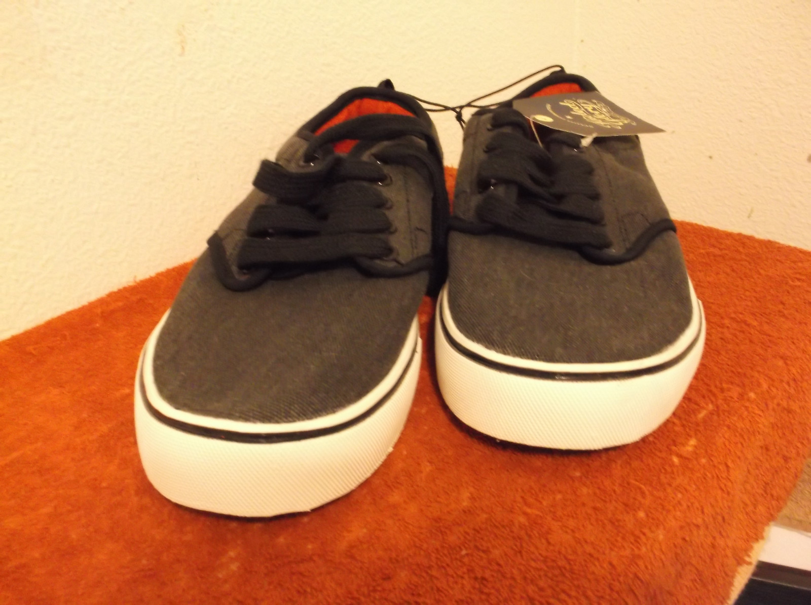 CHARCOAL CANVAS CASUAL SHOES 