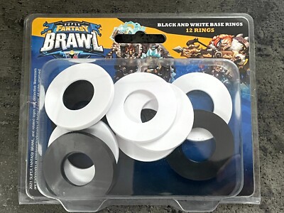 Mythic Games - Super Fantasy Brawl - Black and White Base Rings (12)