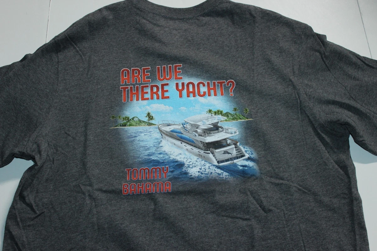 Tommy Bahama T Tee Shirt Are We There Yacht Grey ST225116 New SS Medium M