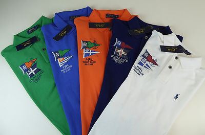 Polo Ralph Lauren SS Nautical Flag Yacht Club Cotton Mesh Polo