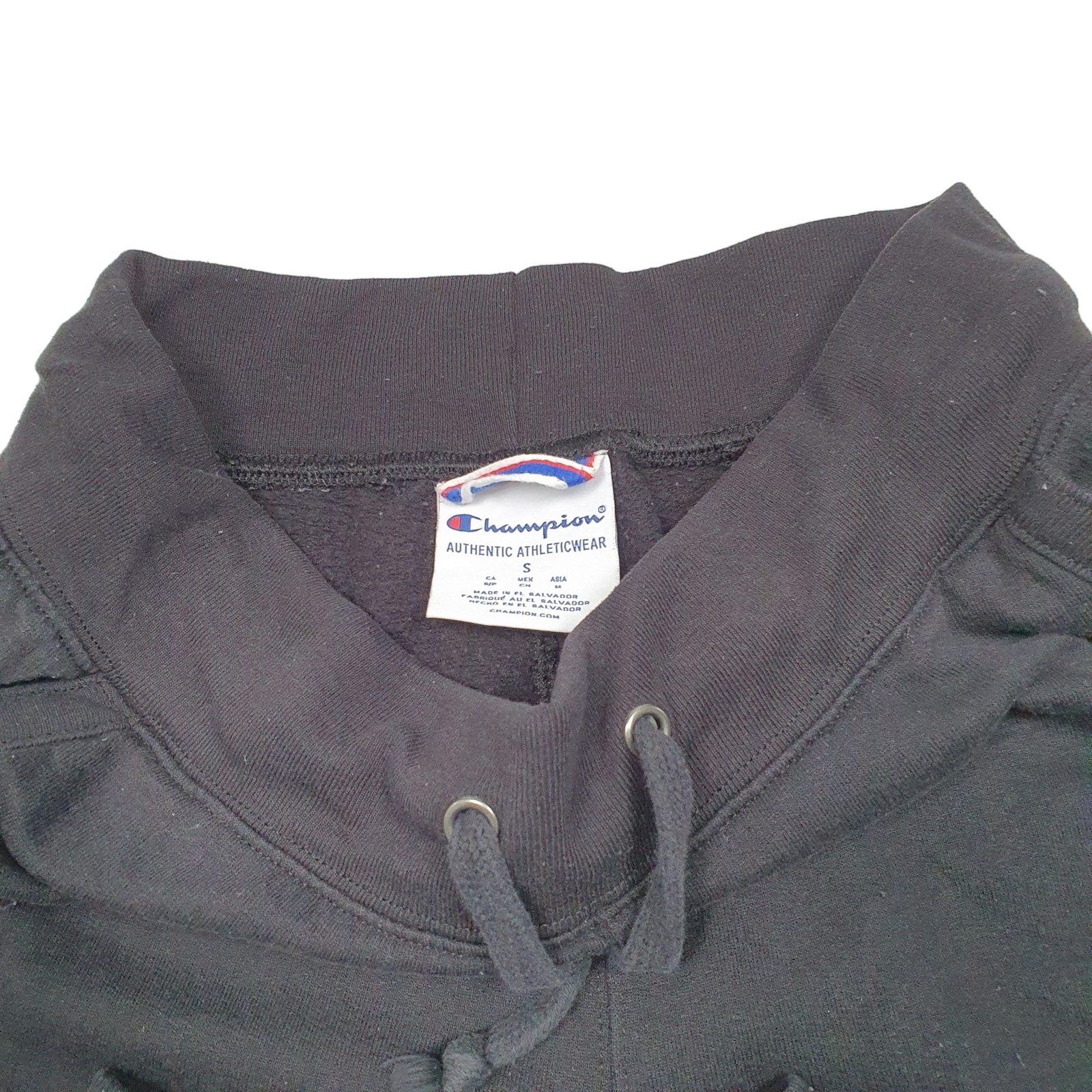 CHAMPION Jogger Trousers Cotton  &  Polyester Black Mens W26 L30 image 2