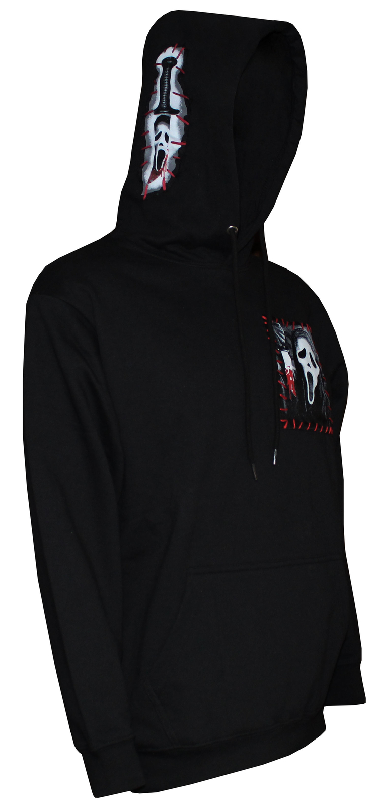 Толстовка с капюшоном Scream Ghostface 3 Patch черная 8990₽