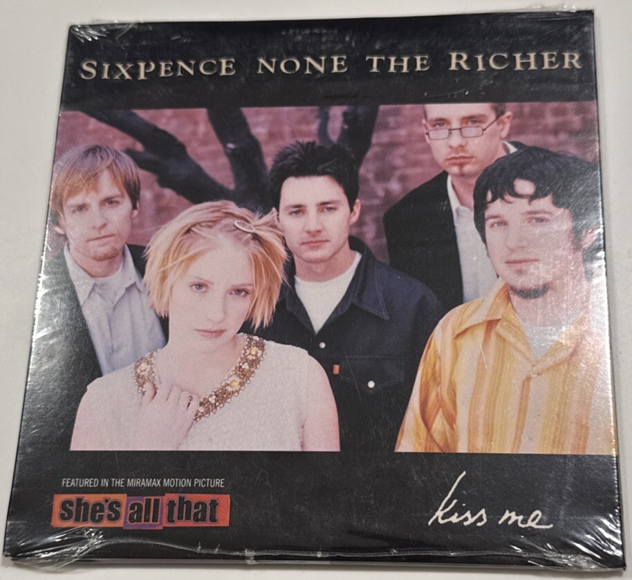 SEALED OP Sixpence None The Richer “Kiss Me” 1998 Squint Single CD