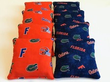 8 CORNHOLE BEAN BAGS CORN HOLE UNIVERSITY OF FLORIDA GATORS