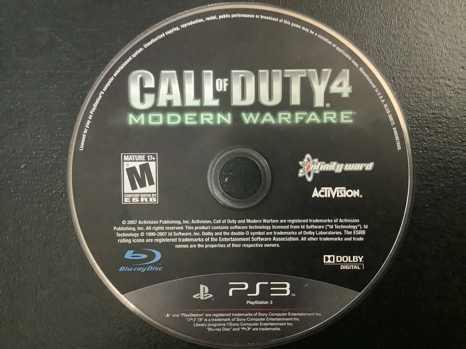 Call of Duty 4: Modern Warfare PS3 Sony PlayStation 3 Disc Only | eBay