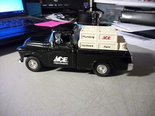 ERTL 1955 CHEVY CAMEO PICKUP TRUCK ACE HARDWARE BANK 7.5" LONG 1:25