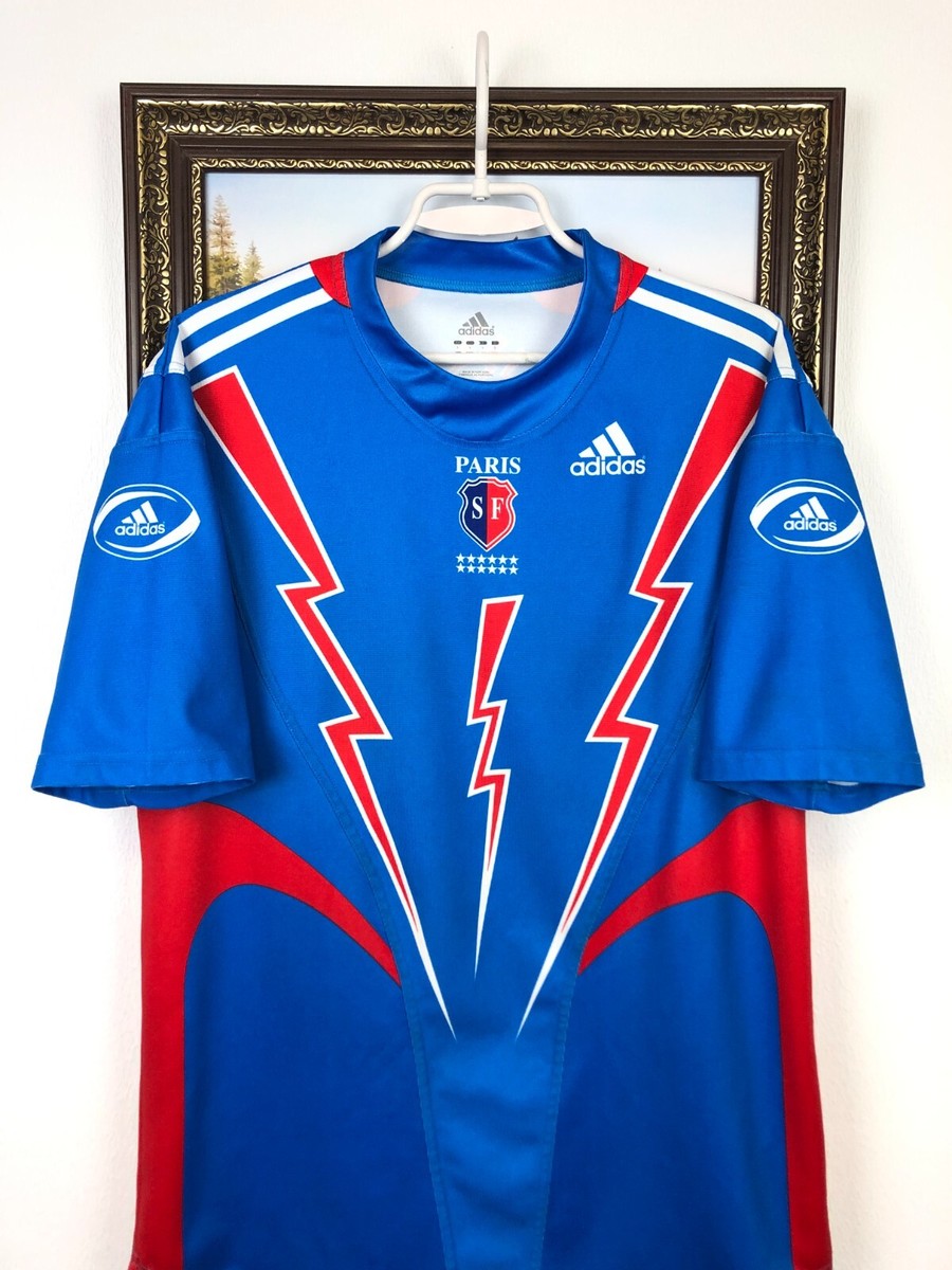 Vintage Adidas Paris SF Stade Francais France Rugby Union Jersey