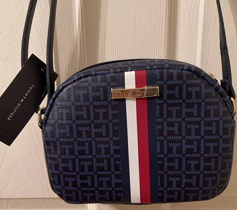 Tommy Hilfiger Crossbody Sling Bag Adjustable Strap Logo Red White Blue America!