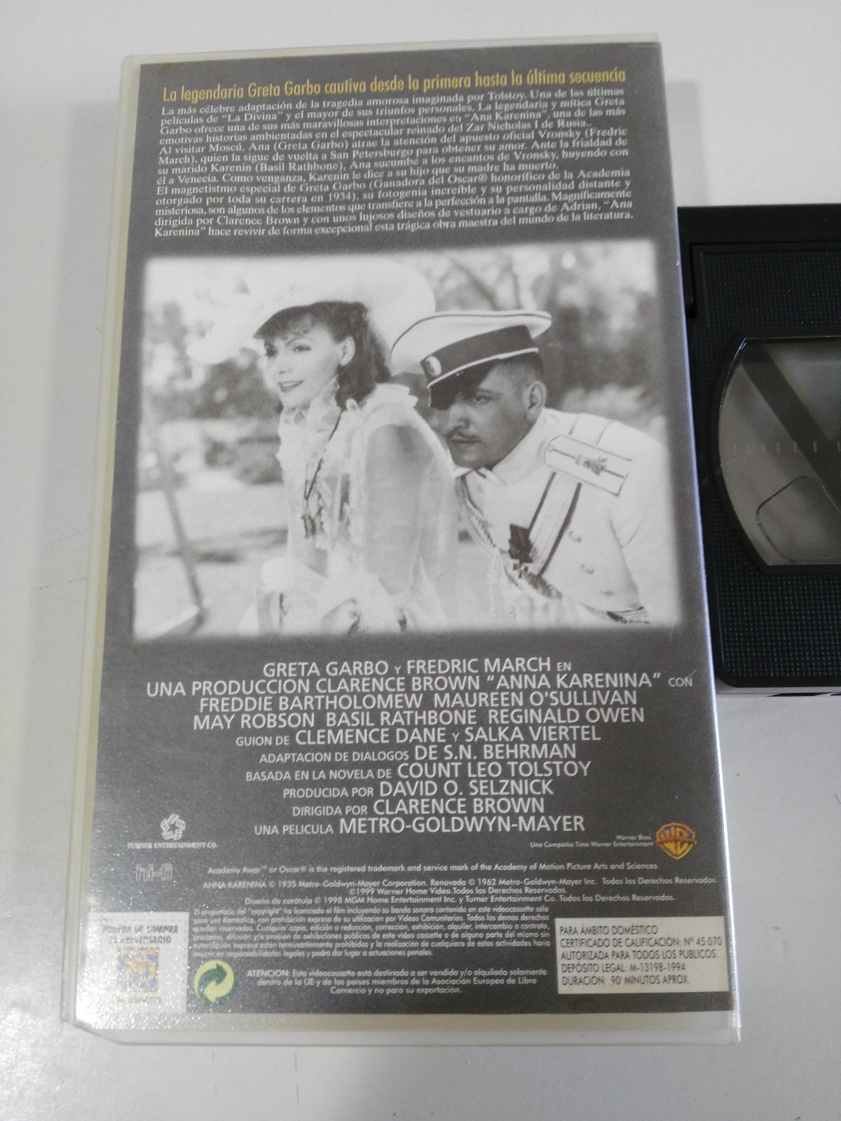 Ana Karenina Greta Garbo Fredric March Clarence Brown VHS Tape Spanish eBay
