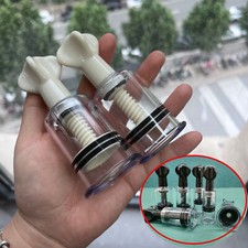 Plastic Nipple Suction Sucker Breast Enlarger Vacuum Pump Massager Stimulator US