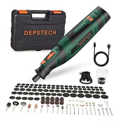  Cordless Rotary Tool Kit, 8V 2.0Ah Rechargeable Battery, 30000RPM 5-Speed DC08