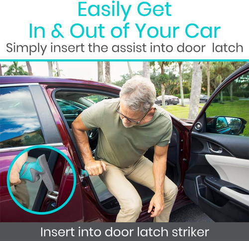 Car Handle Assist for Elderly - Scratch Proof Latch - Auto Grab Bar Cane Support - Picture 4 of 12
