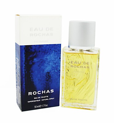 Rochas, Eau De Rochas Homme, Eau De Toilette Natural Spray, 50 Ml. Neu
