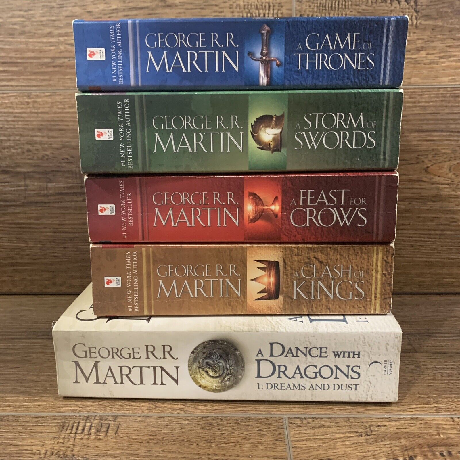 Lot of 5 The Game of Thrones Books Full Set 1-5 George R.R. Martin