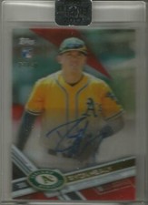 Ryon Healy 2017 Topps Clearly Authentic Red Autograph Rookie #23/50