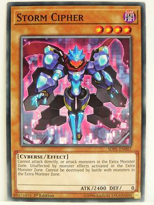 Yugioh - 1x #007 Storm Cipher - SDPL - Powercode Link Structure Deck