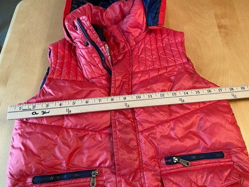 MASSIMO DUTTI SPORT HOODED QUILTED PUFFER VEST GIRLS SZ 9 10 - Picture 7 of 7