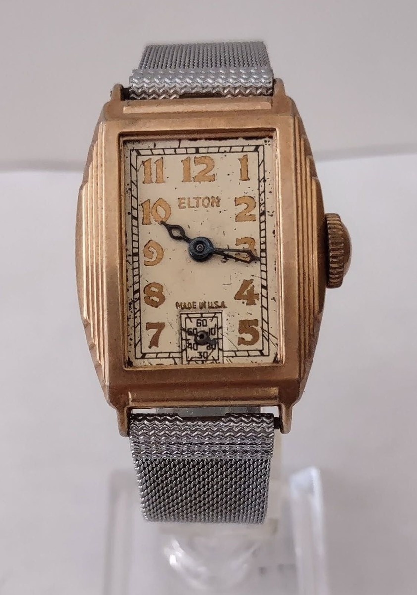 SRO vintage usa製　アメリカ製　ゴールド　金　gold Amazon.com | Runfly Vintage Carved Gold Stainless Steel 20