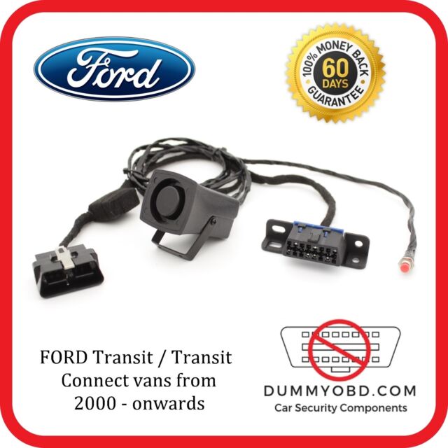 Ford Transit / Transit connect 2000 - onward DUMMY FAKE OBD PORT POWERED SIREN
