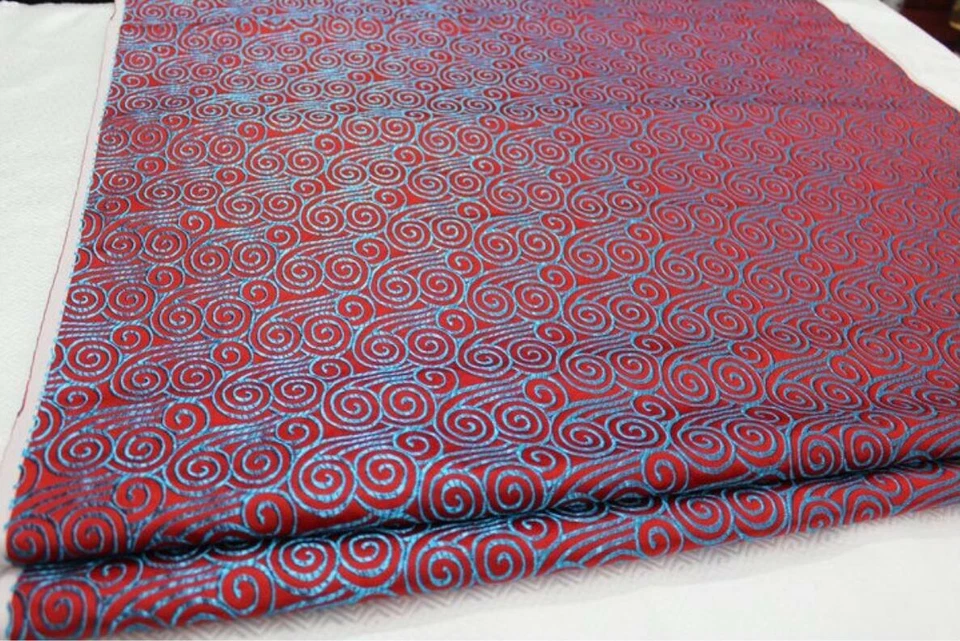 Bolster Cover*Flying Cloud Wave Brocade Neck Roll Long Tube Yoga Pillow Case*BD2 - Image 4 of 4