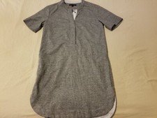 Womens Banana Republic Dress 2 Grey Gray Cotton