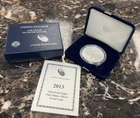 2013-W Proof American Silver Eagle with Original Box & COA ~ OGP