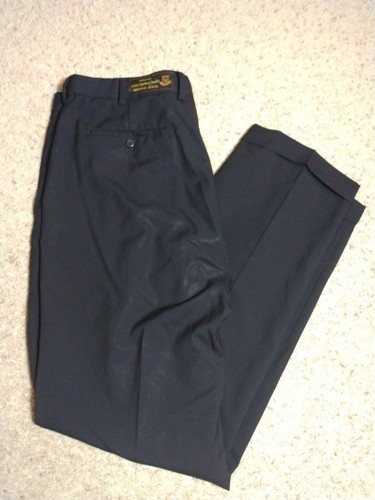 Merino Wool Dress Pants Pleated Gray 