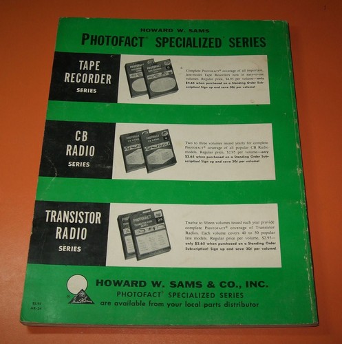 Sams Photofact Radio samochodowe Seria AR- Radio tranzystorowe Serwis TSM- Instrukcja U-PICK - Zdjęcie 33 z 378