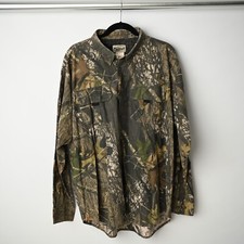 Vintage Field Staff Mossy Oak Break Up Camo Shirt Camouflage Men XL