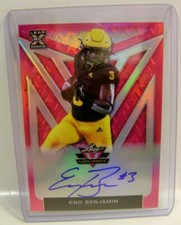 ENO BENJAMIN RC ROOKIE /15 ON CARD AUTO PINK LEAF VALIANT 2020