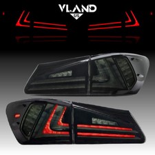 Smoked Led Rear lights For Lexus Saloon IS250 350 ISF 2006-2013 Tail Brake Lamps