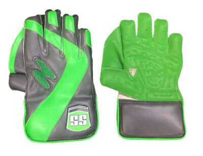 Wicket Keeping Handschuhe Herren Standardgröße grau/grün SS