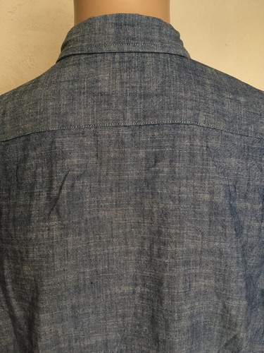 LEVIS LANGARM CHAMBRAY HEMD MIT KNÖPFEN geknöpfter Kragen WEISSES ETIKETT L - Bild 5 von 12