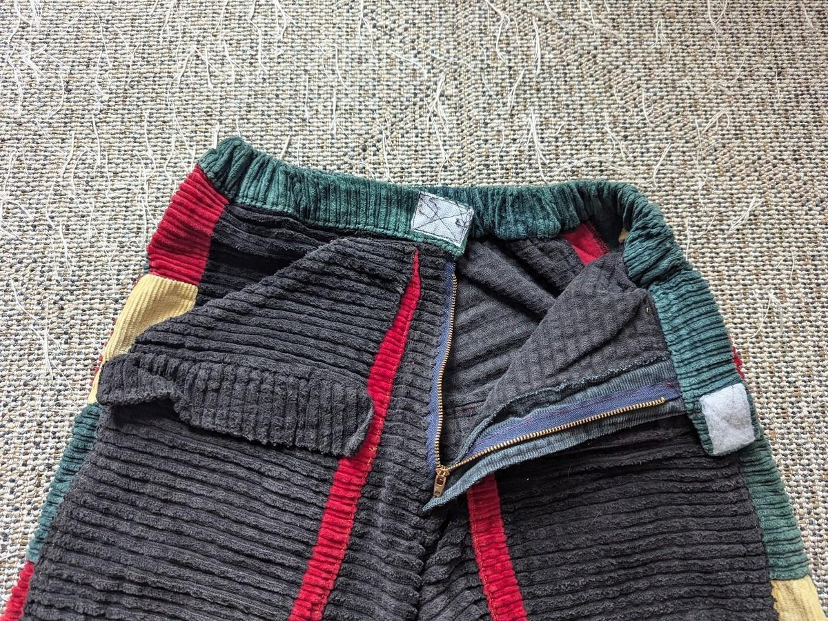 vintage 1990s thick corduroy SKATE baggy shorts 34 rasta