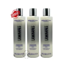 Sebastian Laminates Conditioner Moisturizing Shine Rinse 8.5 Oz(Pack of 3)