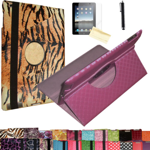 kindle fire HD 7 7" 360° Rotating PU Leather Stand Cover Case FREE Protector Pen - Bild 1 von 119