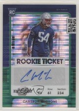 2021 Panini Contenders Optic Green Pulsar Prizm 18/30 Cameron McGrone Auto s3g