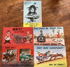 Lot of 5 1960s Ford Dealership Postcards Bob-...