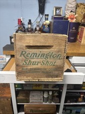 Remington Shur Shot 12 Gauge Wooden Shotgun Shell Box
