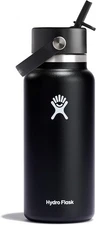 HydroFlask 32 Oz Wide Mouth Flex Black (946 ml).