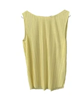 M&S Autograph Size 12 Lemon Yellow Plisse Vest Top New