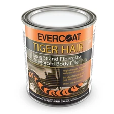 Evercoat Tiger Hair 1 Quart Waterproof Fiberglass Body Filler with Hardener