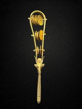 Egyptian Hathor Brass Sistrum   Ritual Rattle of Music  Joy Temple Instrument