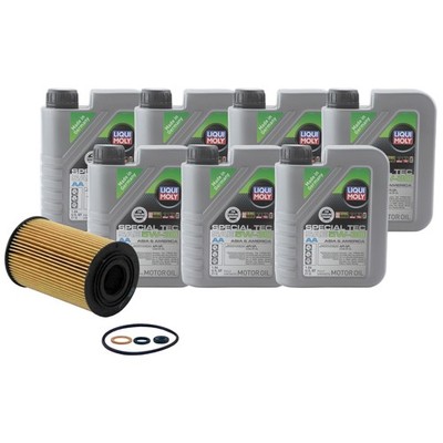 7L Liqui Moly Special TecAA 5W30 Wix Engine Oil Change Kit for Equus Genesis 4.6