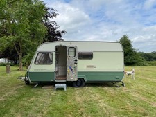 Vintage 1980’s Caravan- Golden Cricket, Restored & Renovated, Christian Lacroix