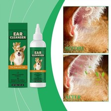 Pet Ear Cleaner  Ear Cleanser For Dogs and Cats Gentle -Cleansing Formula M4Y1