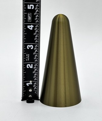 Lava Wizard Lamp Cap Top Only Replacement Plastic 3D Printed ANTIQUE BRASS