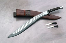 Cuchillo Kukri tradicional largo nepalí hecho a mano - hoja de jarabe Full Tang - de 21"