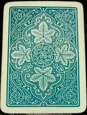 EW487 Swap Playing Cards 1 OLD WIDE ENGLISH PATTERNS SCROLLS FLOWERS